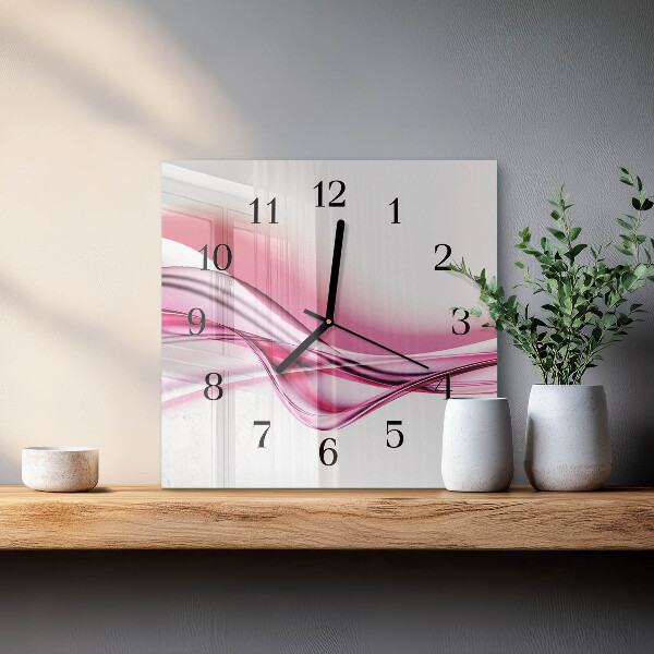 Wanduhr aus glas Abstrakte Kunst