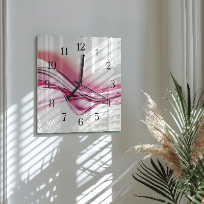 Wanduhr aus glas Abstrakte Kunst