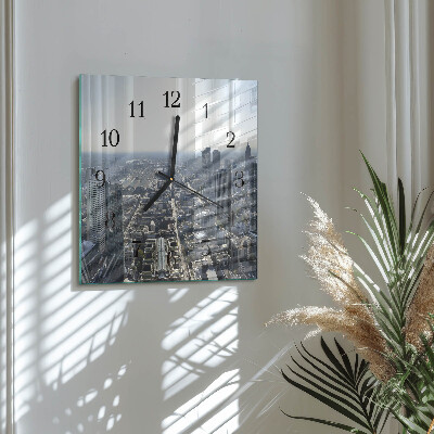 Wanduhr aus glas Horizont