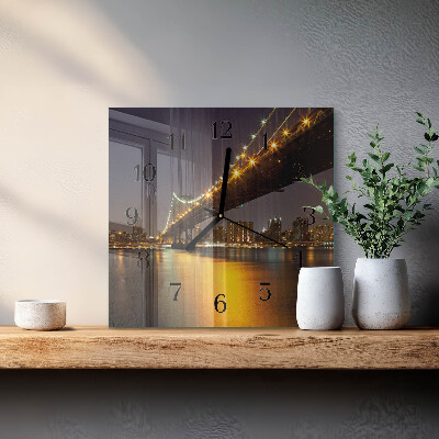 Wanduhr aus glas Horizontbrücke