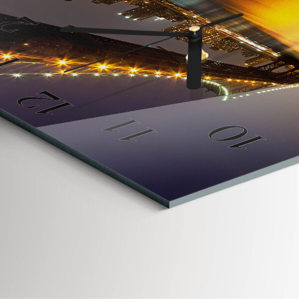 Wanduhr aus glas Horizontbrücke