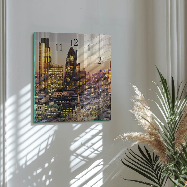 Wanduhr aus glas London