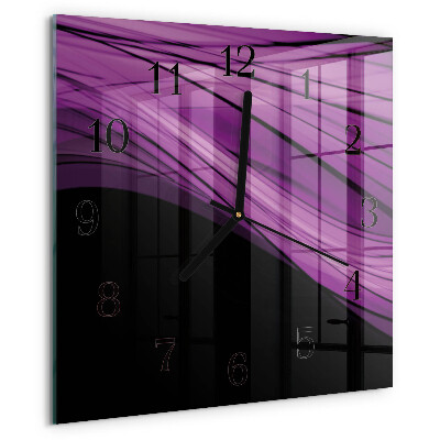 Wanduhr aus glas Abstraktion