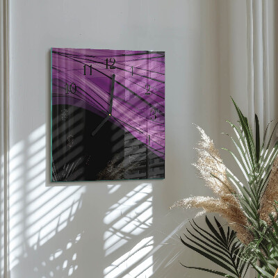 Wanduhr aus glas Abstraktion