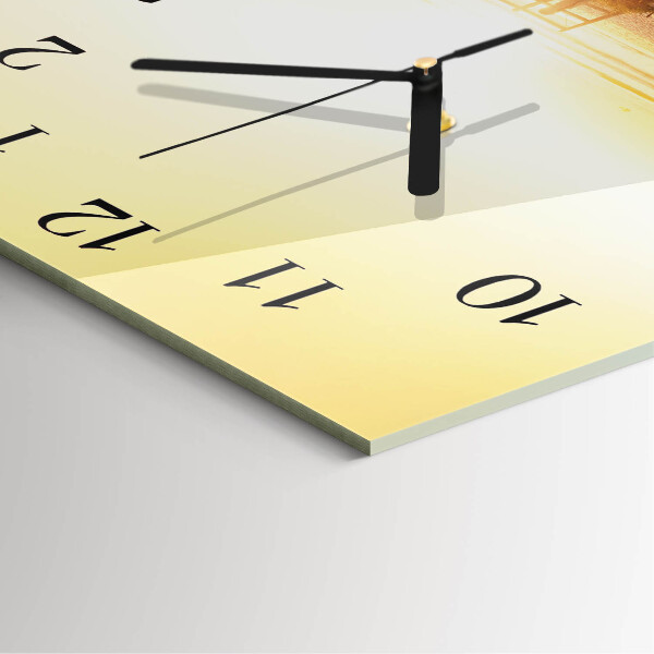 Wanduhr aus glas Strandweg