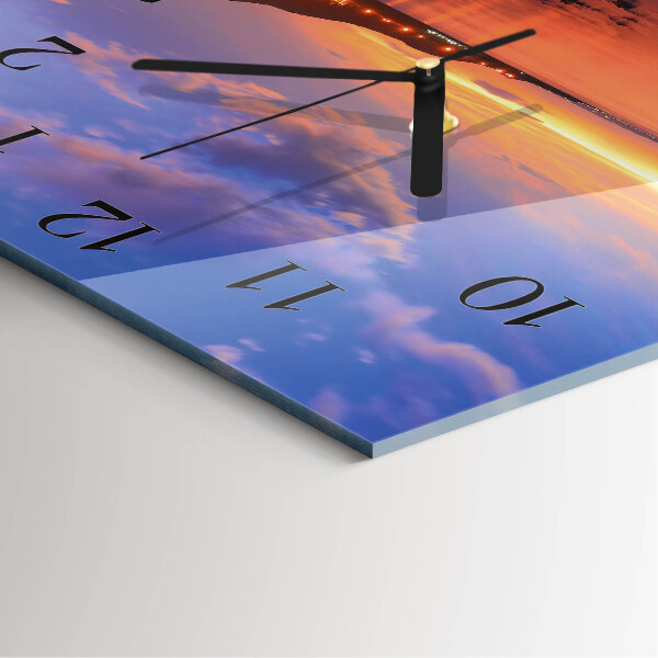 Wanduhr aus glas Sea Island
