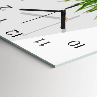 Wanduhr aus glas Gras