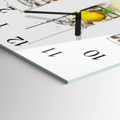 Wanduhr aus glas Obstgläser