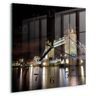 Wanduhr aus glas London Bridge