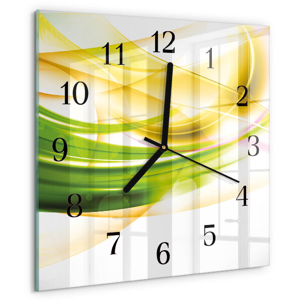 Wanduhr aus glas Abstraktion