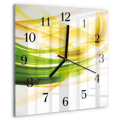 Wanduhr aus glas Abstraktion