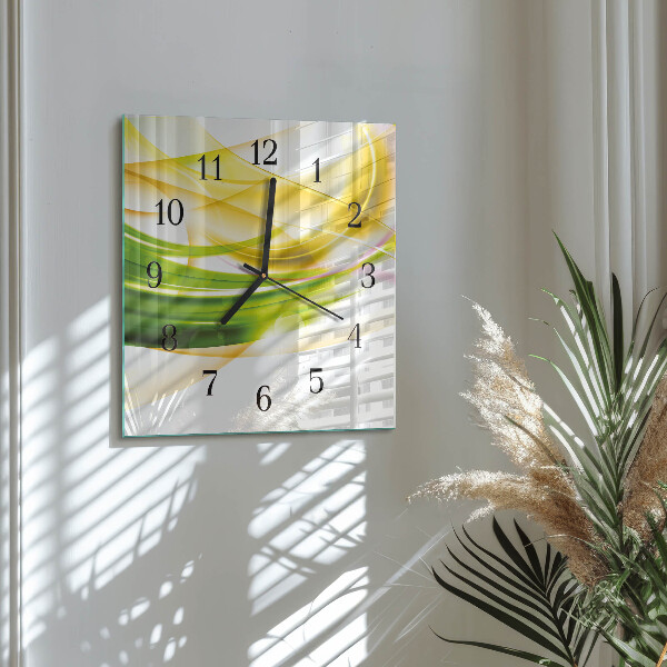 Wanduhr aus glas Abstraktion