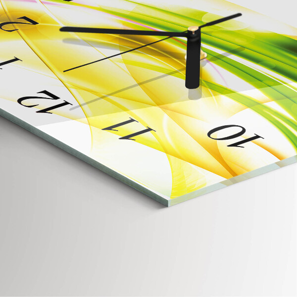 Wanduhr aus glas Abstraktion