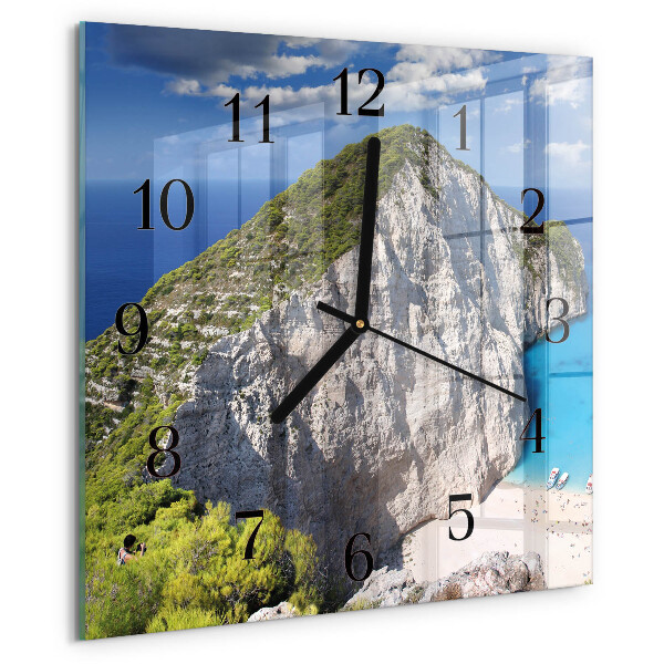 Wanduhr aus glas Cliff