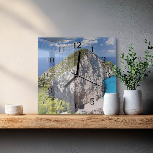 Wanduhr aus glas Cliff