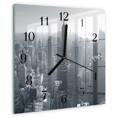 Wanduhr aus glas Horizont