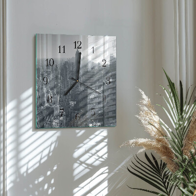 Wanduhr aus glas Horizont