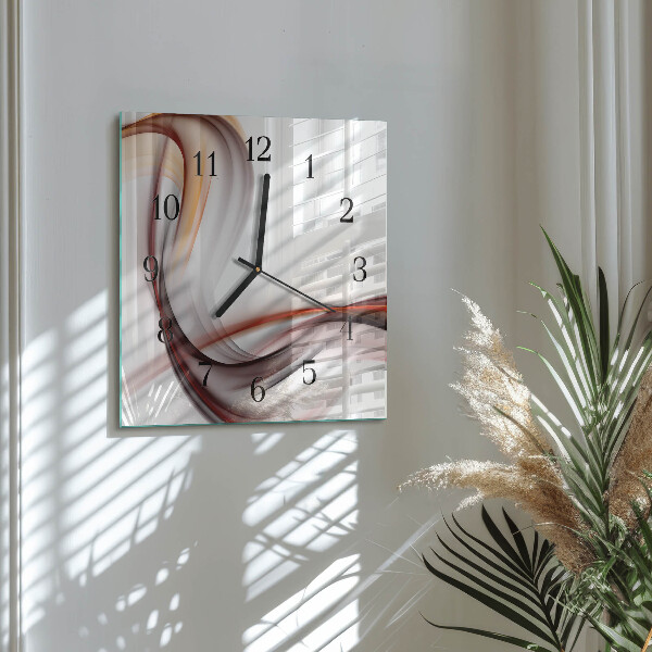 Wanduhr aus glas Abstraktion