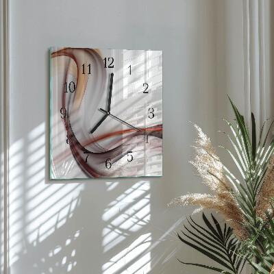 Wanduhr aus glas Abstraktion