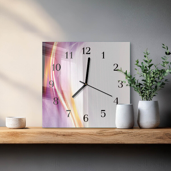 Wanduhr aus glas Abstraktion
