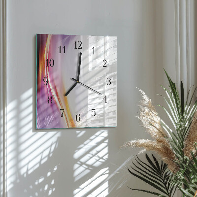 Wanduhr aus glas Abstraktion