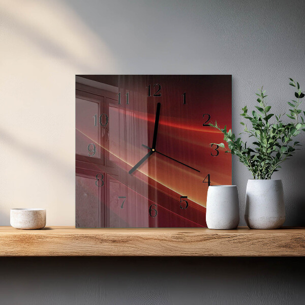 Wanduhr aus glas Abstraktion