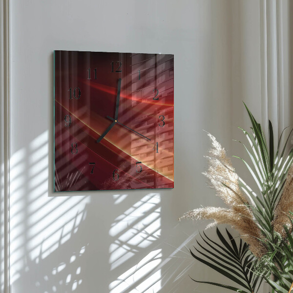 Wanduhr aus glas Abstraktion