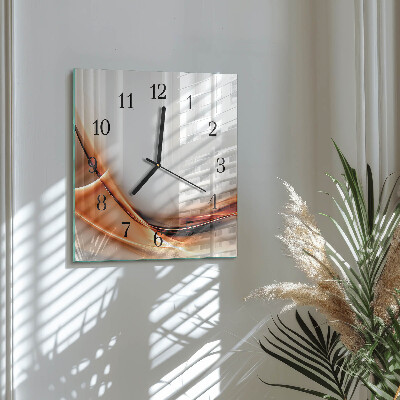 Wanduhr aus glas Abstraktion