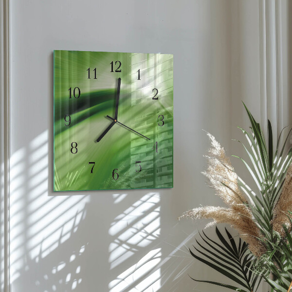 Wanduhr aus glas Abstraktion