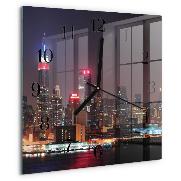 Wanduhr aus glas Horizont