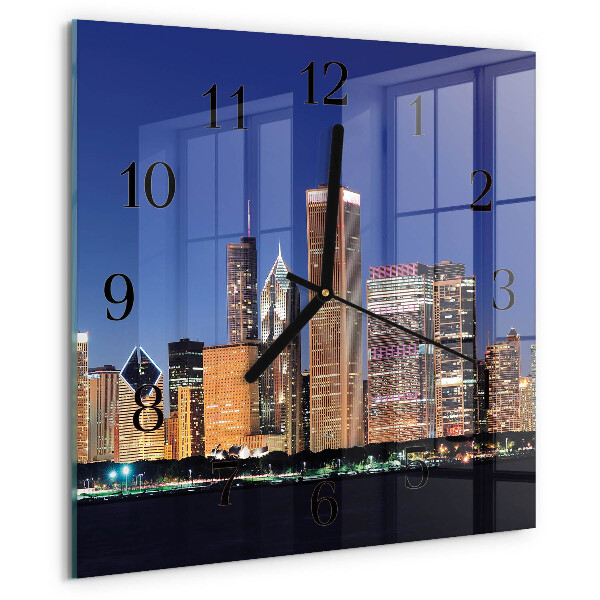 Wanduhr aus glas Horizont