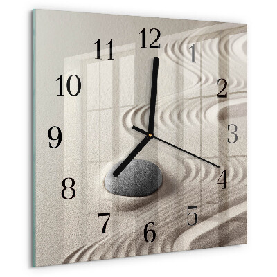Wanduhr aus glas Steinsand