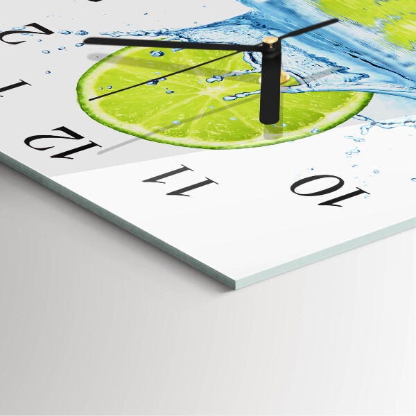 Wanduhr aus glas Kalkwasser