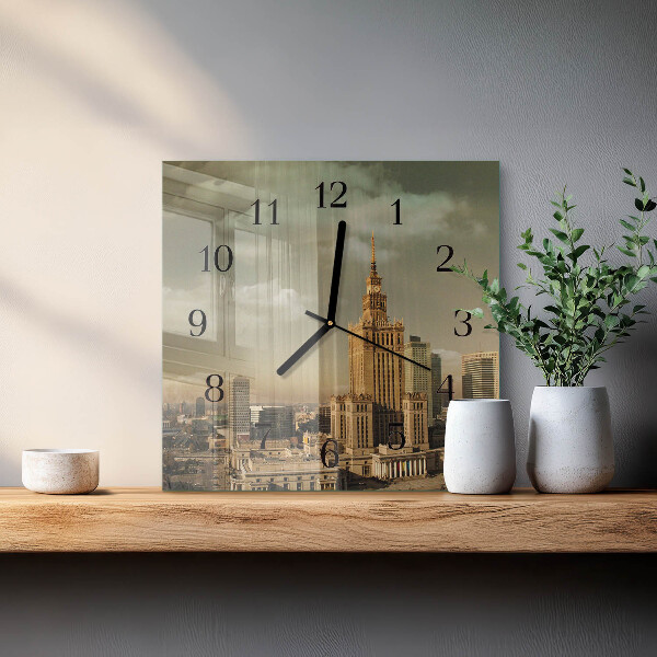 Wanduhr aus glas Warschau