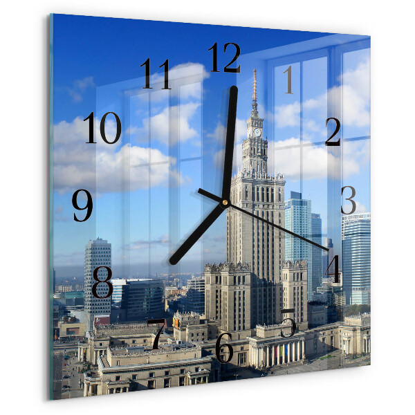 Wanduhr aus glas Warschau
