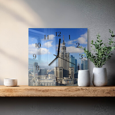 Wanduhr aus glas Warschau