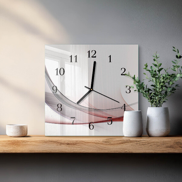 Wanduhr aus glas Abstraktion