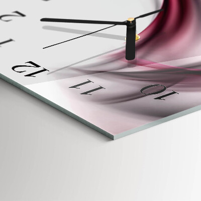 Wanduhr aus glas Abstrakte Linien
