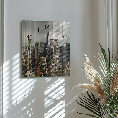 Wanduhr aus glas Horizont