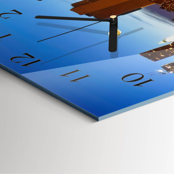 Wanduhr aus glas Horizont