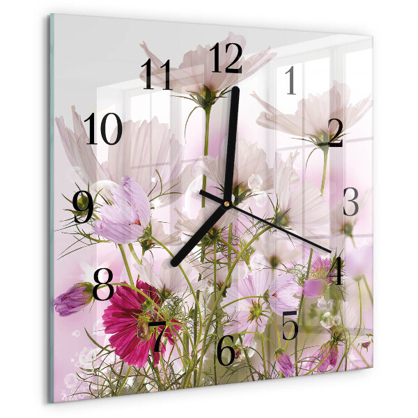 Wanduhr aus glas Kosmeen