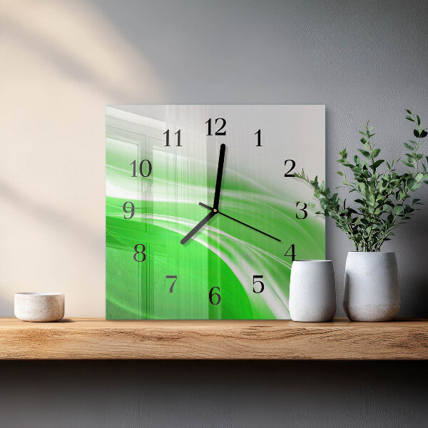 Wanduhr aus glas Abstraktion