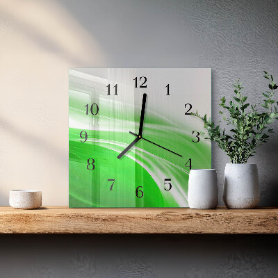 Wanduhr aus glas Abstraktion