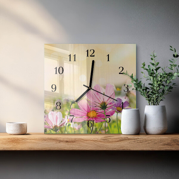 Wanduhr aus glas Kosmeen