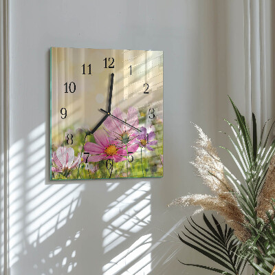 Wanduhr aus glas Kosmeen