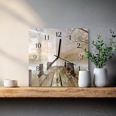 Wanduhr aus glas Netzwerk