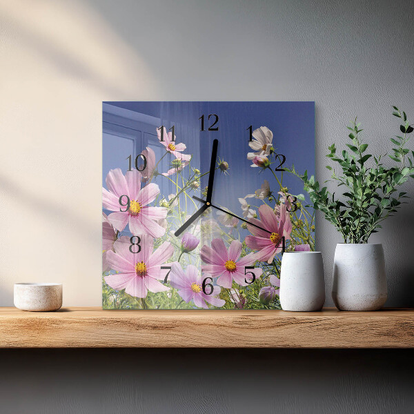 Wanduhr aus glas Kosmeen