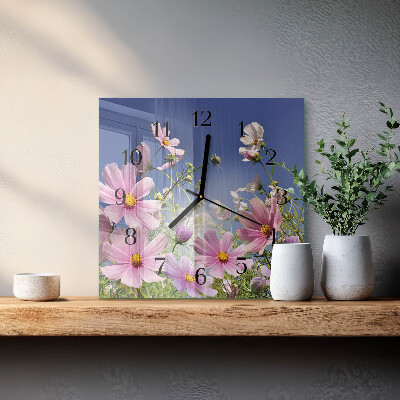 Wanduhr aus glas Kosmeen