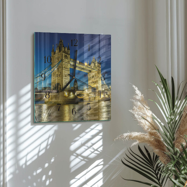 Wanduhr aus glas London Bridge