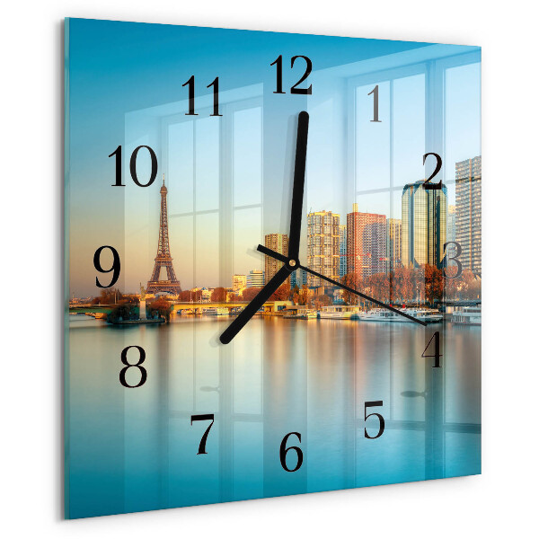 Wanduhr aus glas Eiffelturm Paris